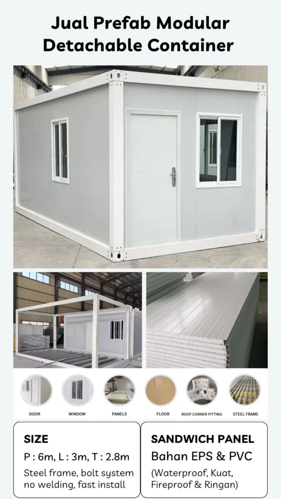 Jual Prefab Modular Container Detachable